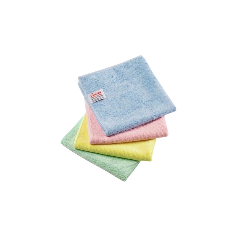 Lavette Microfibre Vileda - r-MicroTuff Plus - Vert - 1x5 Pièces